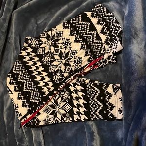 NOBO Geo Print Leggings, red, black and white